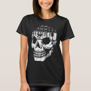 Analoge modulaire Synthesizer Skull Music Syndroom T-shirt