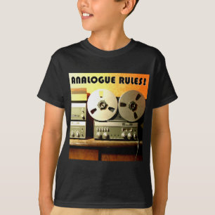 Analoge regels t-shirt