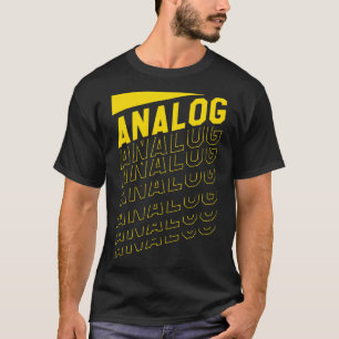 Analoge retro muziek t-shirt