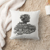 Analoge robotkop: modulair synth-ontwerp kussen (Deken)