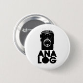 Analoge! Ronde Button 5,7 Cm (Voorkant /achterkant)