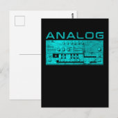 Analoge Synthesizer Keyboard Briefkaart (Voorkant / Achterkant)
