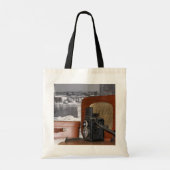 analoge videocamera Retro Tote Bag (Achterkant)