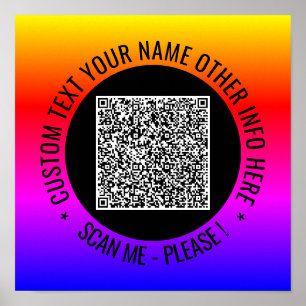 Analyse de code QR et affiche de texte personnalis