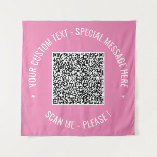Analyse de code QR et Tapisserie de texte personna