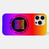 Analyse du code QR et coque iphone de texte person (Verso Horizontal)