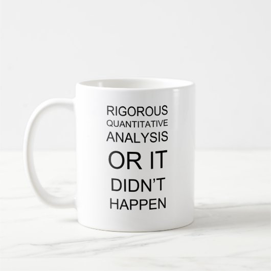 Analyse quantitative rigoureuse - blanc tasse de (Gauche)