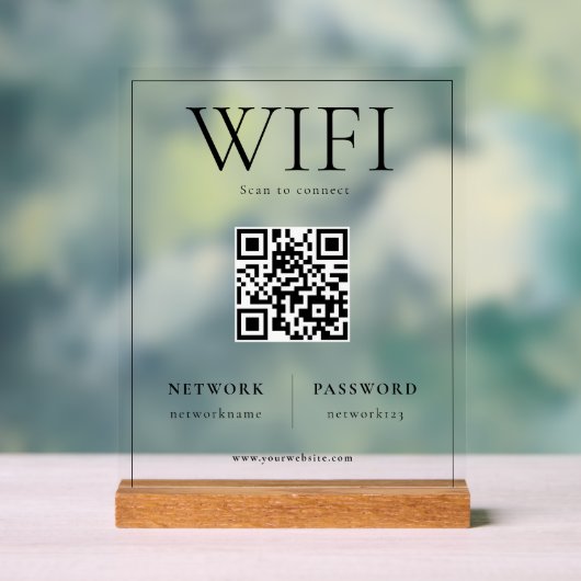 Analyse réseau WIFI du code QR pour connecter le s (Neutre)
