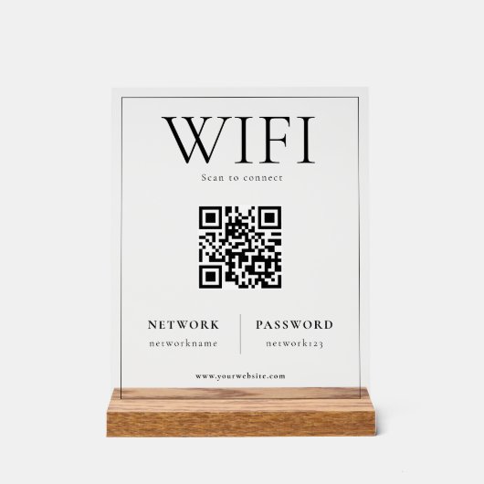 Analyse réseau WIFI du code QR pour connecter le s (Recto)