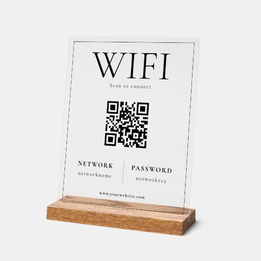 Analyse réseau WIFI du code QR pour connecter le s (Angle)