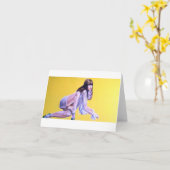 Analyse séduisante - Carte de note blanche (Fleur jaune)