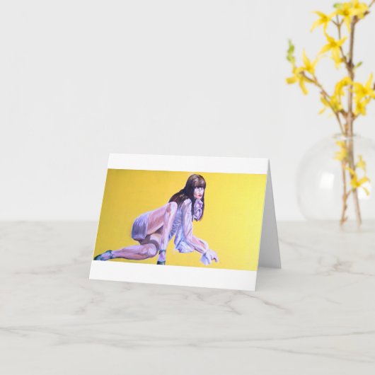 Analyse séduisante - Carte de note blanche (Fleur jaune)