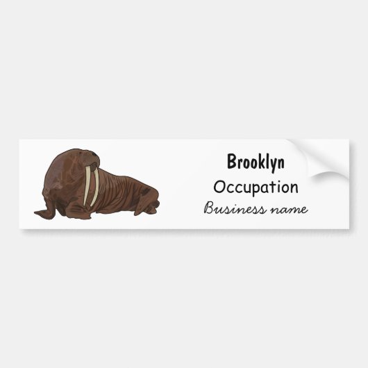 Analyse Walrus cartoon Bumpersticker (Voorkant)