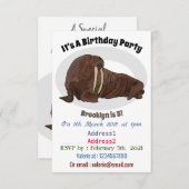 Analyse Walrus cartoon Kaart (Voorkant / Achterkant)