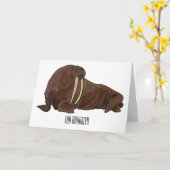 Analyse Walrus cartoon Kaart (Gele Bloem)