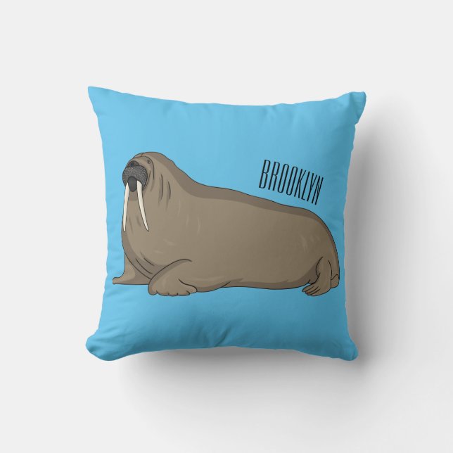 Analyse Walrus cartoon Kussen (Voorkant)