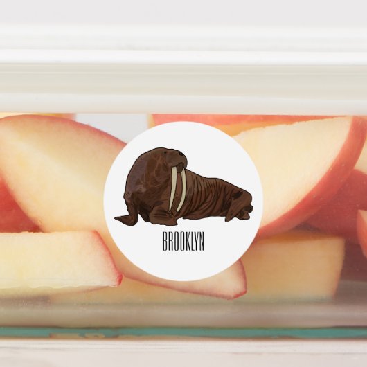 Analyse Walrus cartoon Labels (Aangebracht)