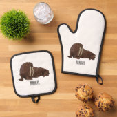 Analyse Walrus cartoon Ovenwant & Pannenlap Set (Top down)