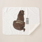 Analyse Walrus cartoon Sherpa Deken (Voorkant (horizontaal))