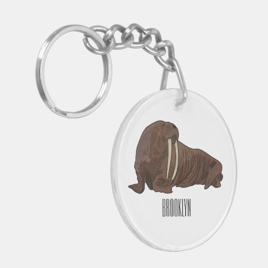 Analyse Walrus cartoon Sleutelhanger (Voorkant Links)