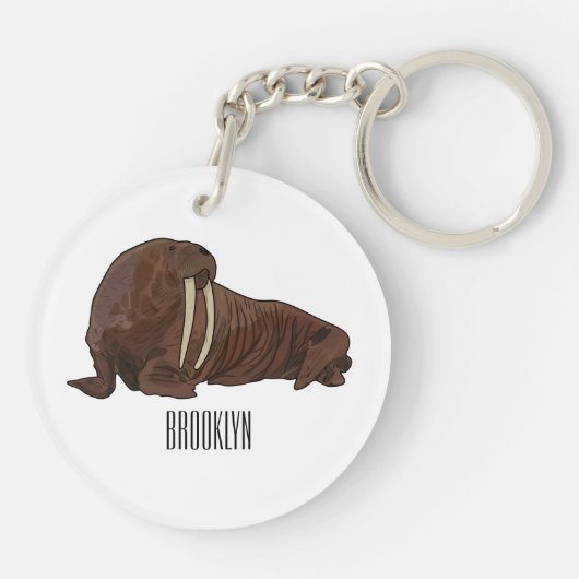 Analyse Walrus cartoon Sleutelhanger (Achterkant)