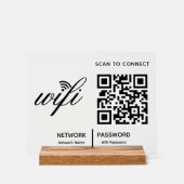 Analyse Wi-Fi de code QR pour connecter le blanc p (Recto)