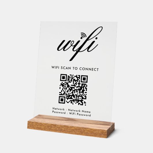 Analyse Wi-Fi de code QR pour connecter le blanc p (Angle)