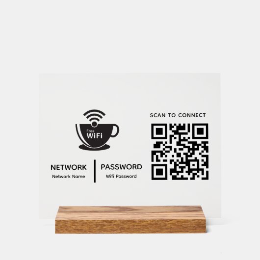 Analyser le code QR Wifi pour connecter le logo de (Recto)