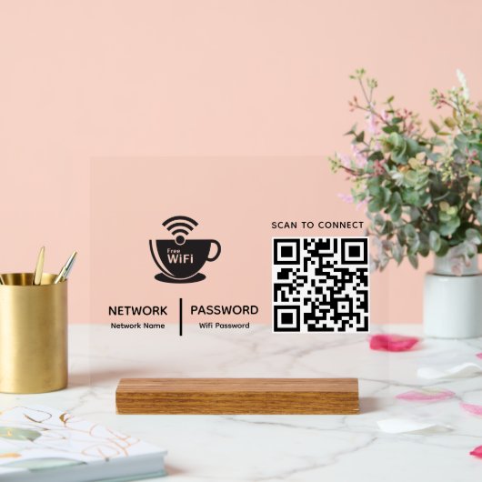 Analyser le code QR Wifi pour connecter le logo de (Mariage)