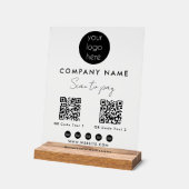 Analyser le logo de l'entreprise pour payer 2 QR C (Angle)