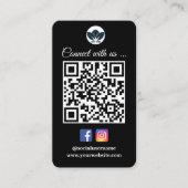 Analyser pour connecter le Carte de visite | Faceb (Devant)