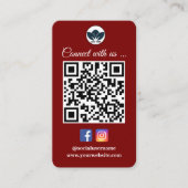 Analyser pour connecter le Carte de visite | Faceb (Devant)