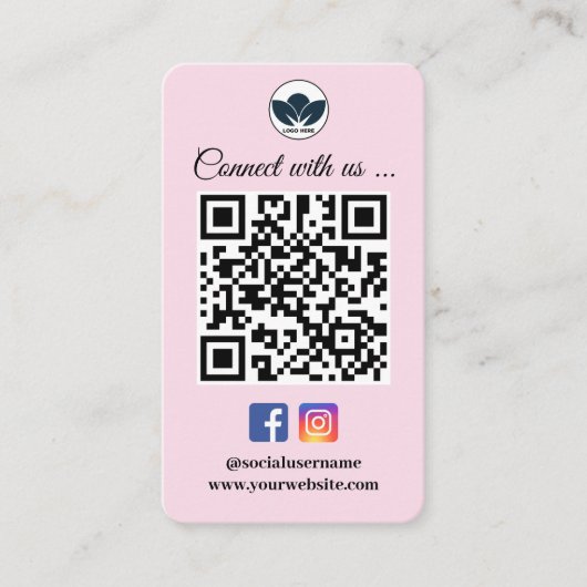 Analyser pour connecter le Carte de visite | Faceb (Devant)