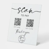 Analyser pour payer le code QR Panneau Pedestal bl (Recto)