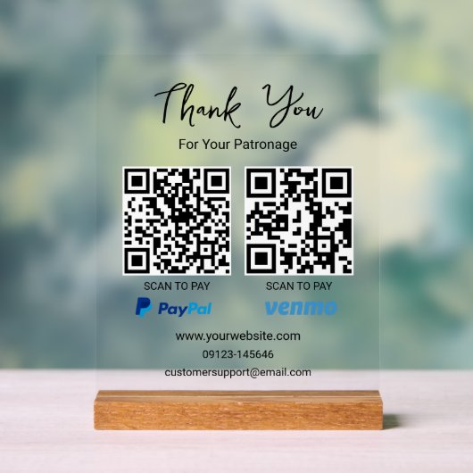 Analyser pour payer le code QR | Venmo Paypal Paie (Neutre)