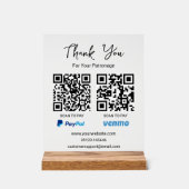 Analyser pour payer le code QR | Venmo Paypal Paie (Recto)