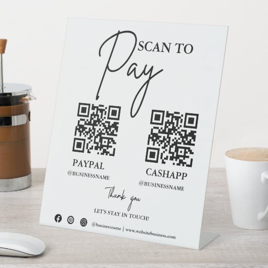 Analyser pour payer le panneau de paiement du code (In SItu)