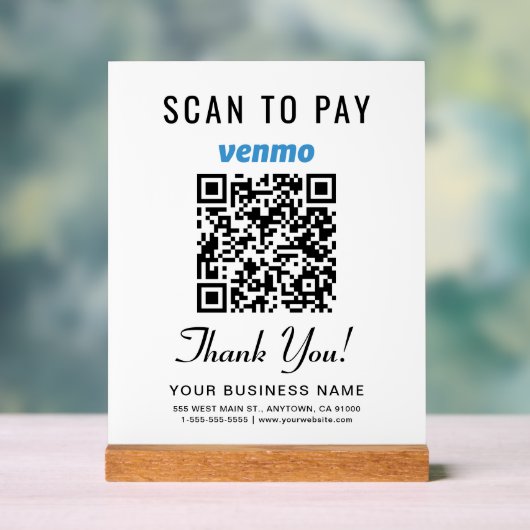 Analyser pour payer Venmo QR Code Blanc (Neutre)