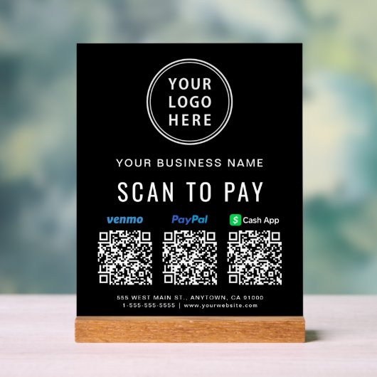 Analyser pour Paypal Venmo CashApp Code QR Logo (Neutre)