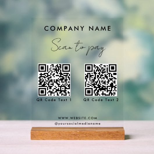 Analyser professionnel pour payer 2 codes QR site (Neutre)