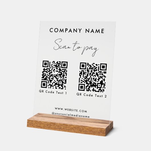 Analyser professionnel pour payer 2 codes QR site  (Angle)