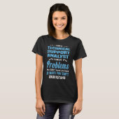 Analyst van technische support t-shirt (Voorkant volledig)