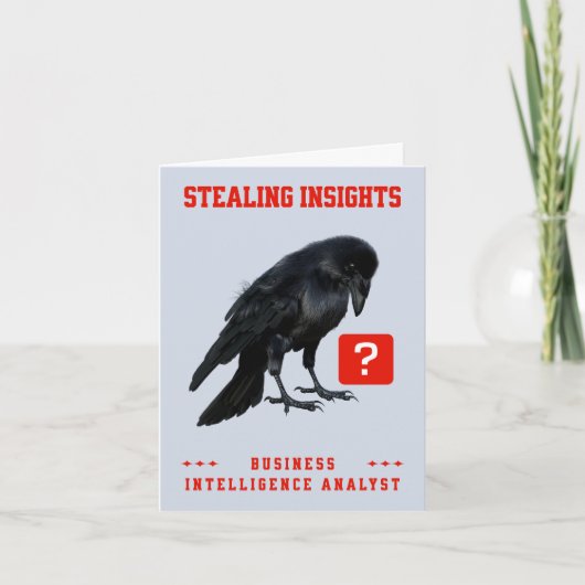 Analyste en intelligence d'affaires Crow (Devant)