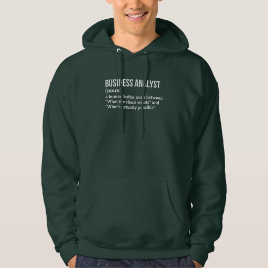 Analyste système Funny Définition Sweat - shirt à  (Devant)