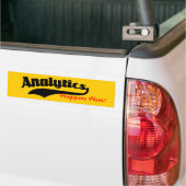 Analytics vindt hier plaats bumpersticker (Op Truck)