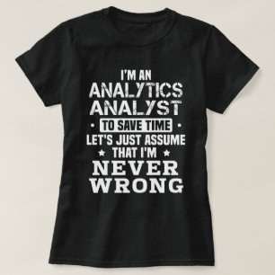 analytisch analist t-shirt