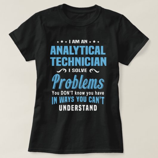 analytisch technicus t-shirt (Design voorkant)