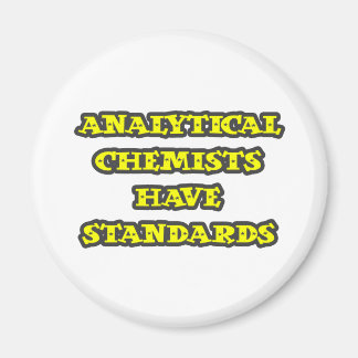 Analytische chemici hebben normen magneet