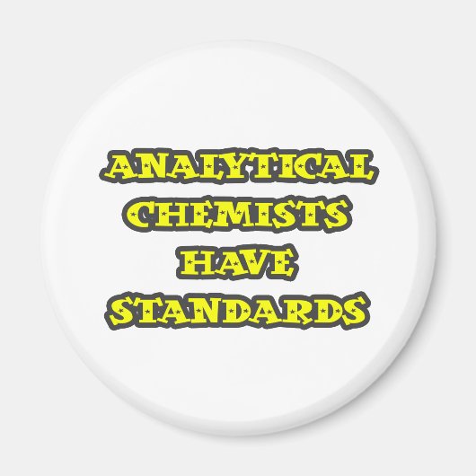 Analytische chemici hebben normen magneet (Voorkant)