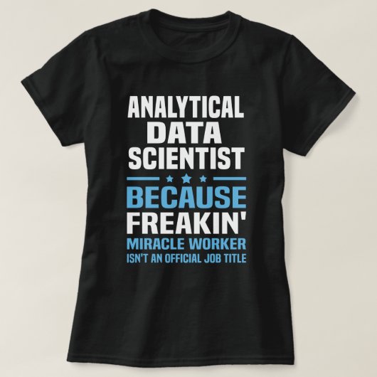Analytische Data Scientist T-shirt (Design voorkant)